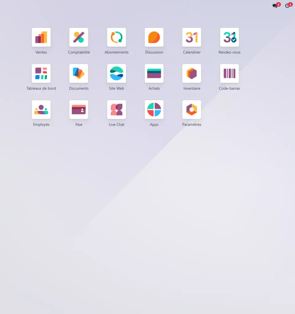 Interface Odoo